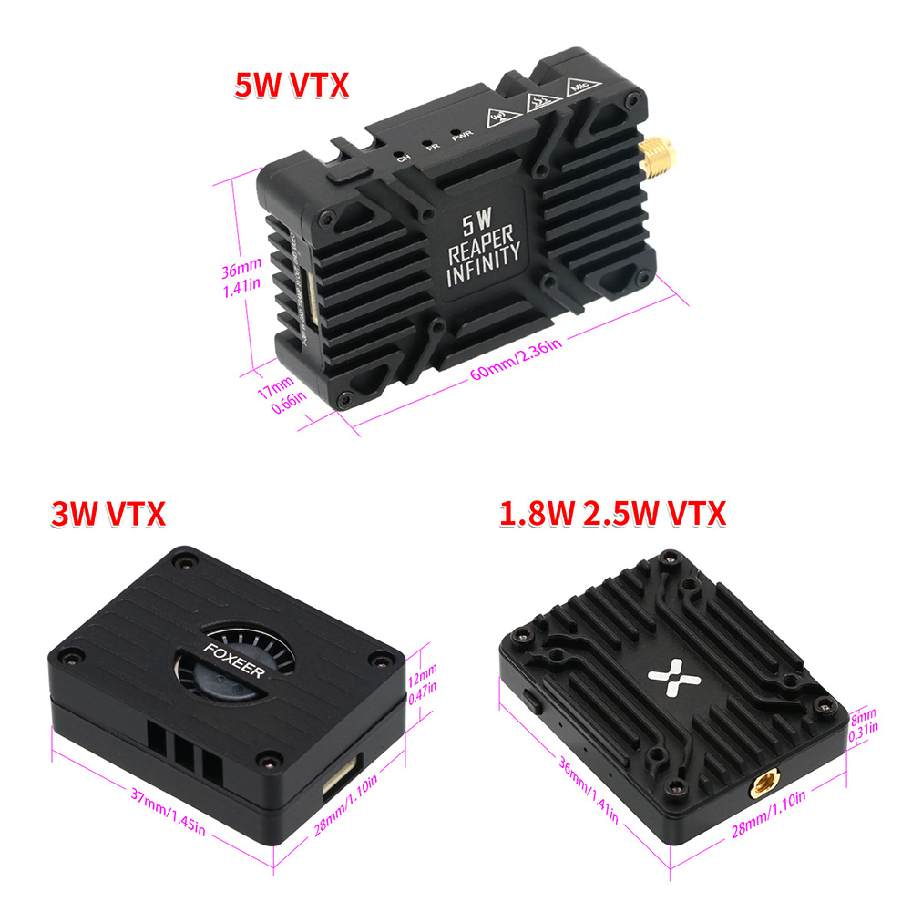 Foxeer Reaper Extreme V2 5.8G  - Foxeer Reaper Extreme 2.5W Vtx avis et prix